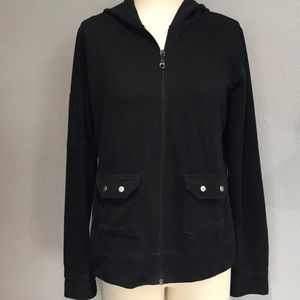 Black Zip Up Hoodie Jacket